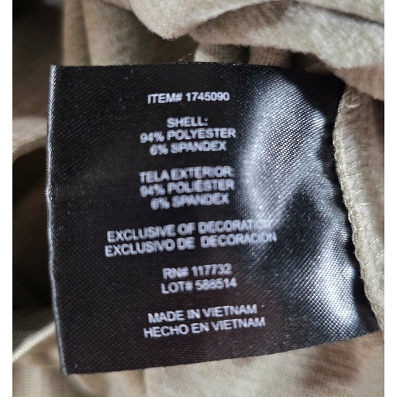 GERRY Men's 1/4 Zip Pullover Shirt Size L Tan Gray Stripe Long Sleeve Athletic - Picture 9 of 10